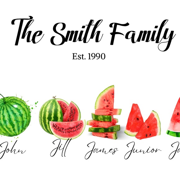 Watermelon Sign Personalized - Picture 2 of 2